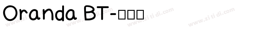 Oranda BT字体转换